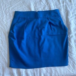 Cobalt Blue Pencil Skirt w/Pockets